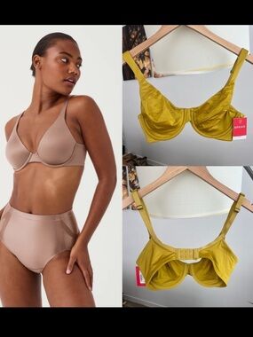 NWT Spanx Satin Unlined Full Coverage Bra